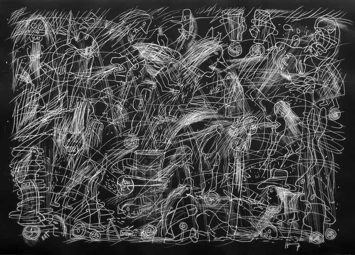Sergio HERNÁNDEZ, "Sin titulo",  Woodcut (HER158)