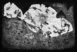 Sergio HERNÁNDEZ, "Sin titulo", Woodcut (HER167)