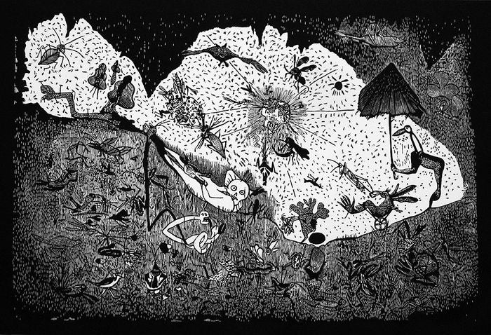Sergio HERNÁNDEZ, "Sin titulo", Woodcut (HER167)