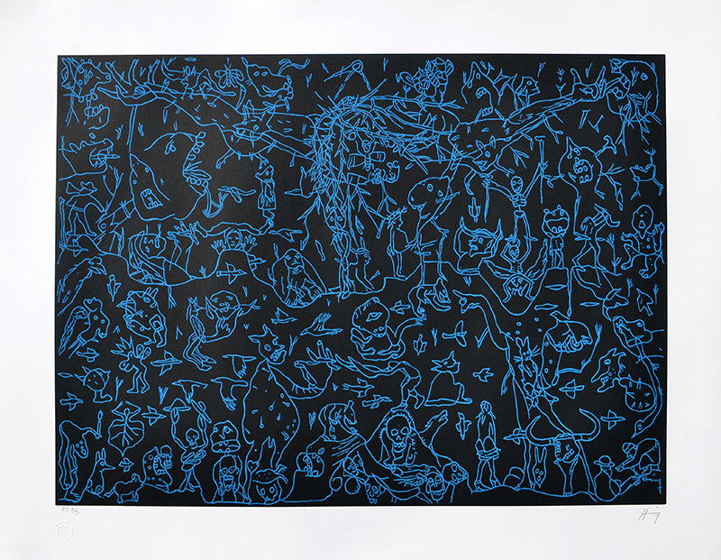 Sergio HERNÁNDEZ, " Sin titulo", Etching (HER189)