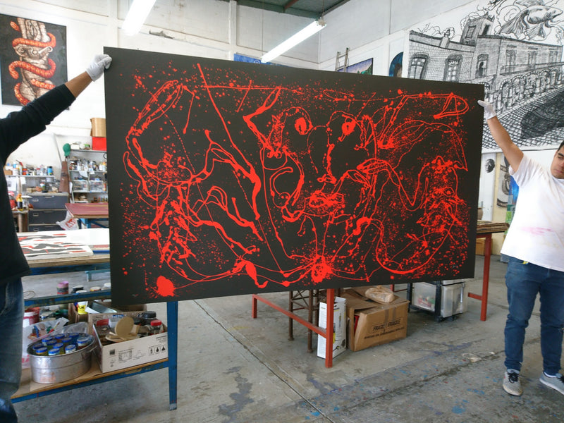 Sergio HERNÁNDEZ, "Sin titulo",  Woodcut (HER201)