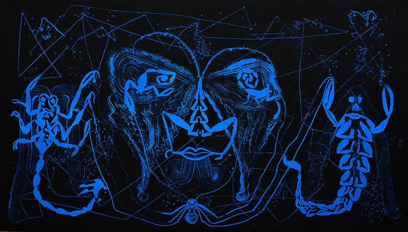 Sergio HERNÁNDEZ, "Sin titulo", Woodcut (HER202)