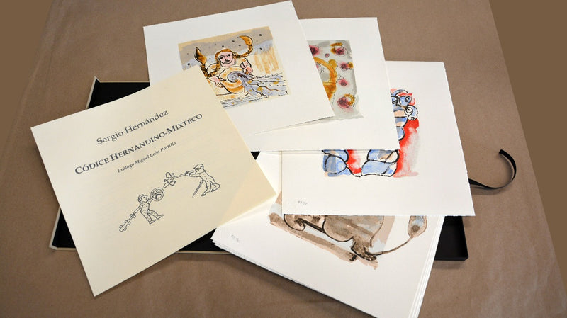 Sergio Hernández, "Códice Hernandino-Mixteco" (portfolio of 10), 2018