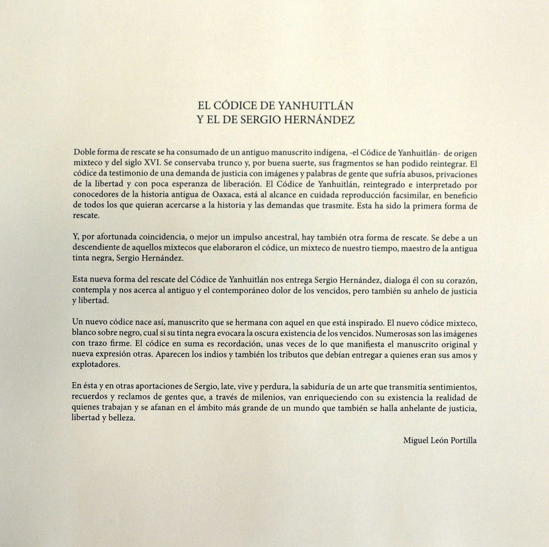 Sergio Hernández, "Códice Hernandino-Mixteco" (portfolio of 10), 2018