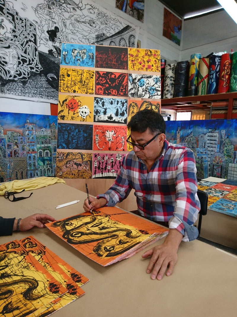 Sergio HERNÁNDEZ, "Observatory", Porfolio 15 Silkscreen (HER225)
