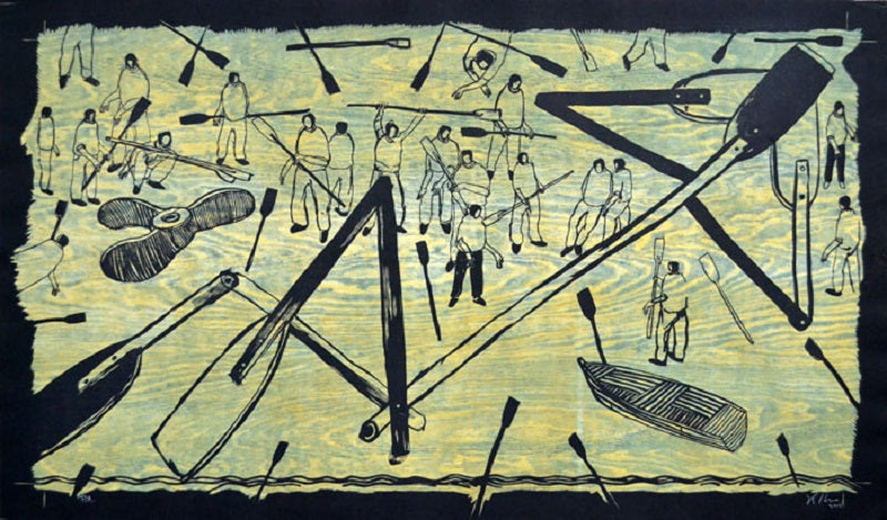 KCHO (Alexis Leiva Machado), "Sin título", Woodcut (KCH114)