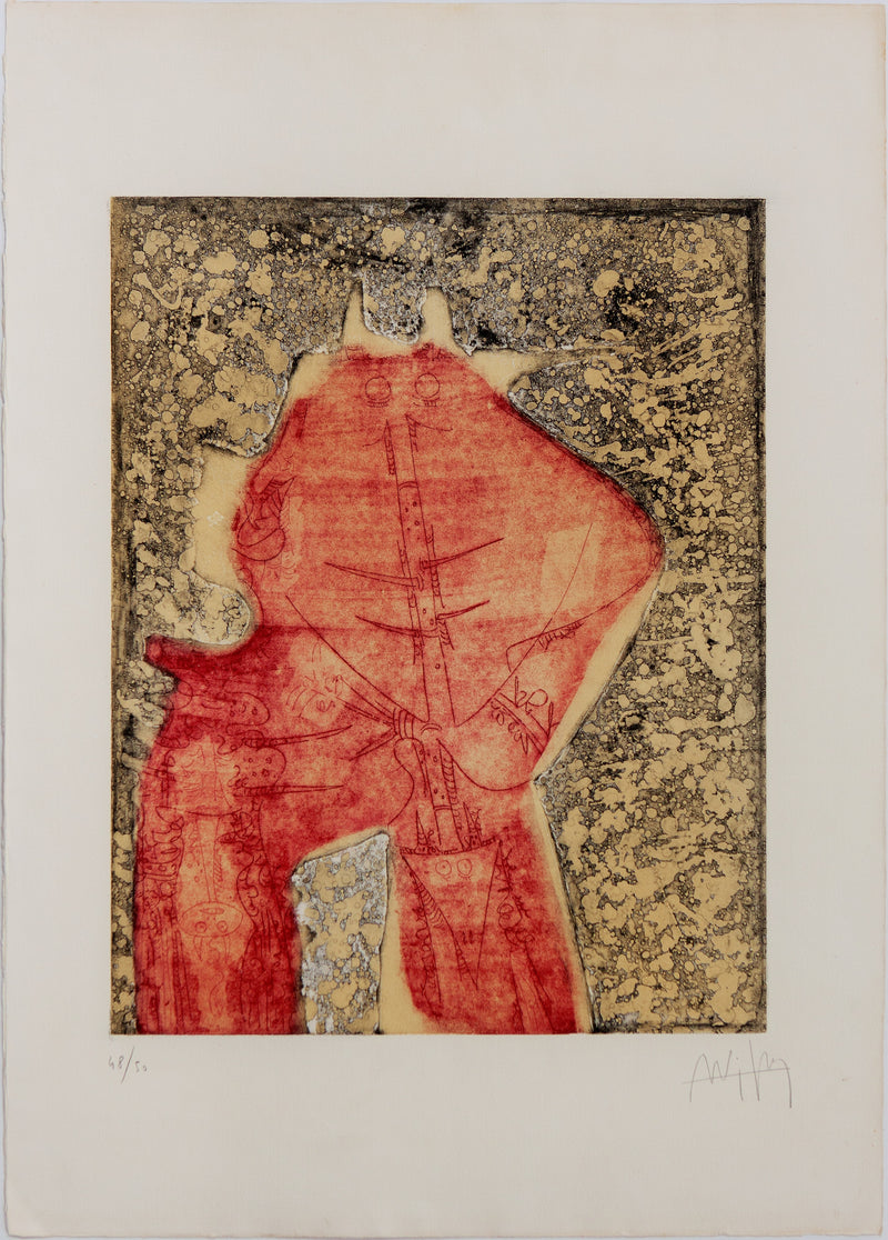 Wifredo Lam, Untitled, Etching, 1961 (N.067)