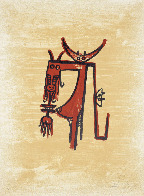 Wifredo Lam, "El último viaje del buque fantasma" 1, 1976 (N.351)