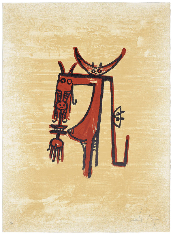 Wifredo Lam, "El último viaje del buque fantasma" 1, 1976 (N.351)