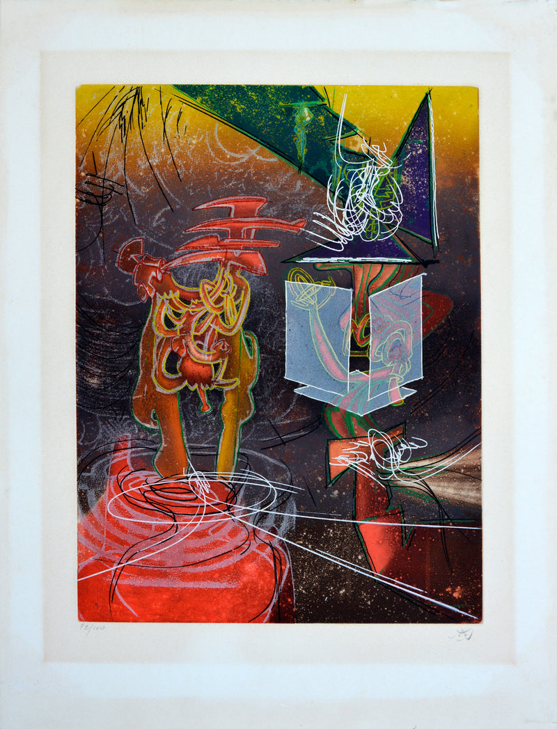 Roberto MATTA, "Nous ne sommes pas au monde" from "Une Saison en Enfer", 1978 -MAT201