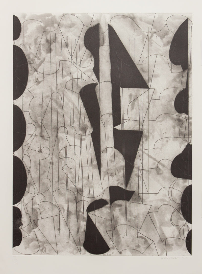 Gustavo PÉREZ MONZÓN, "Untitled", etching -MOZ101