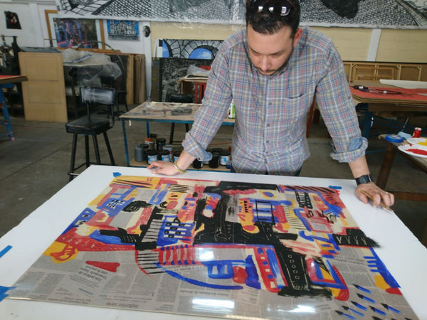 Bernardo NAVARRO TOMAS, "Cosmopolitan I", Silkscreen -NAA108