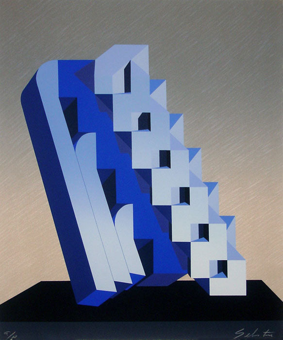 SEBASTIÁN, "Escalera Cósmica azul", Silkscreen (SEB301)