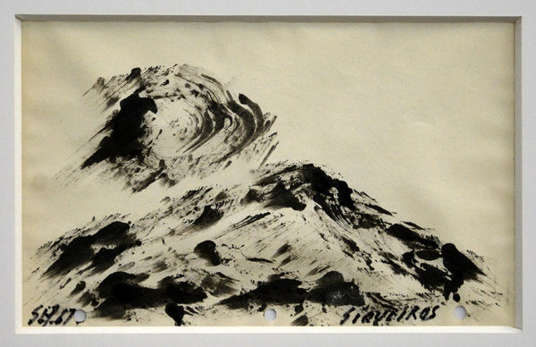 David Alfaro SIQUEIROS, "Volcán Con Fumarola", Ink on paper (SIQ203)