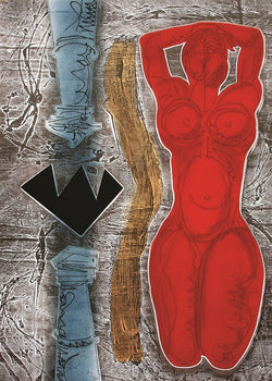 Luis Miguel VALDÉS, "Venus flotante", Mixed Media on paper (VAL132)