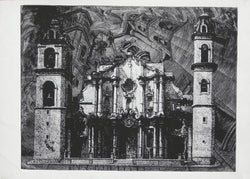 Luis Miguel VALDÉS, "La Catedral de La Habana", Silkscreen (VAL185)