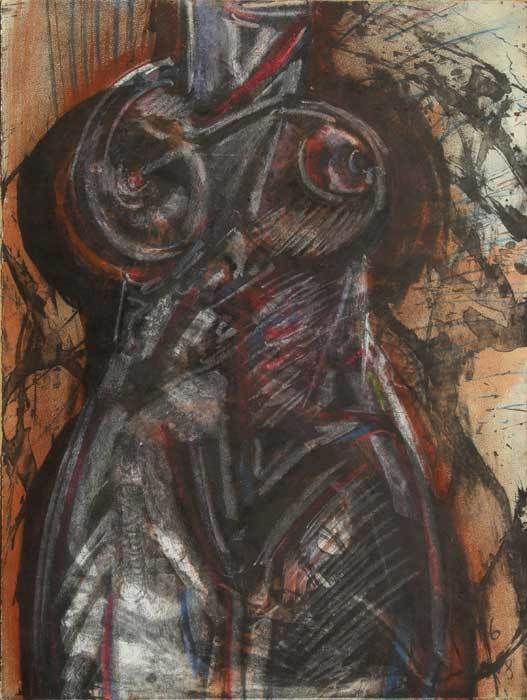 Luis Miguel VALDÉS, "Homaje a Servando VII", Drawing & Lithograph (VAL211)