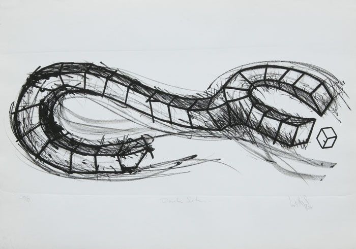 Luis Miguel VALDÉS, "Dovela sola", Lithograph (VAL222)