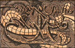 Luis Miguel VALDÉS, "Un grano de maíz", Woodcut (VAL228)