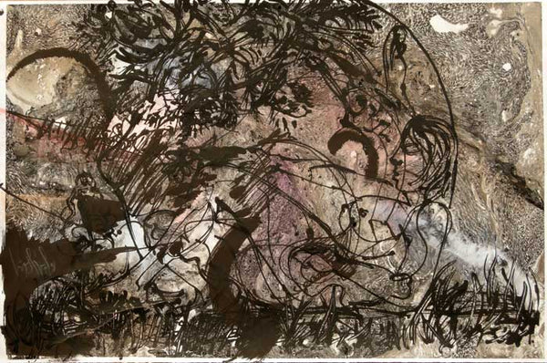 Luis Miguel VALDÉS, "Sin titulo", Silkscreen & Collage (VAL236)