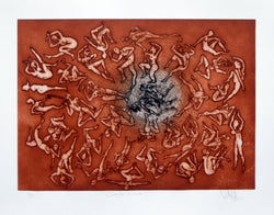 Luis Miguel VALDÉS,  "Círculo Vicioso", Etching -VAL275