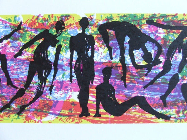 Luis Miguel VALDÉS,  "De fiesta en fiesta van ellas", Silkscreen (VAL311)