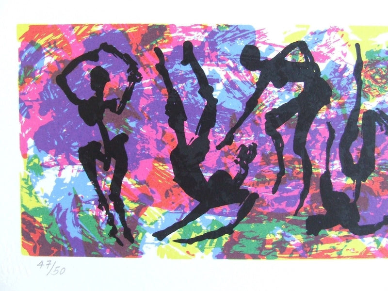 Luis Miguel VALDÉS,  "De fiesta en fiesta van ellas", Silkscreen (VAL311)