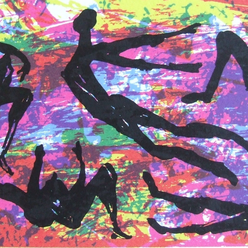 Luis Miguel VALDÉS,  "De fiesta en fiesta van ellas", Silkscreen (VAL311)
