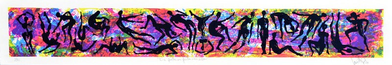 Luis Miguel VALDÉS,  "De fiesta en fiesta van ellas", Silkscreen (VAL311)