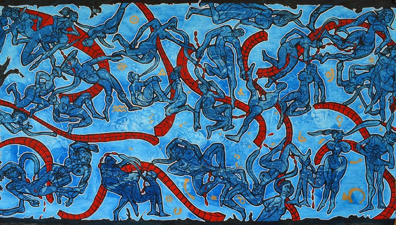 Luis Miguel VALDÉS, "La Lengua Castellana", Mixed Woodcut (VAL312)