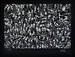 Luis Miguel VALDÉS, "Calacas", Silkscreen  (VAL313)