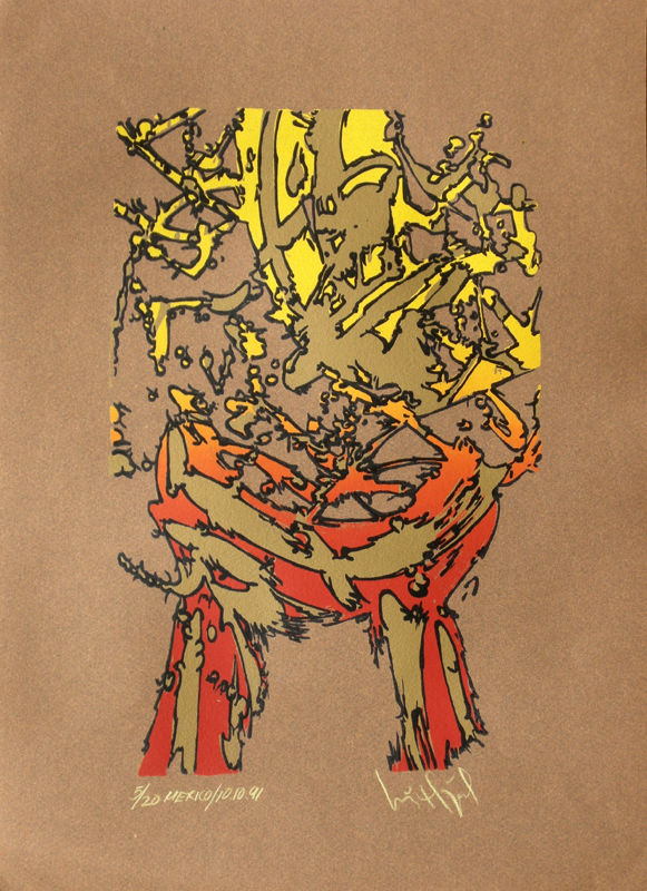 Luis Miguel VALDÉS,  "Sin título", Silkscreen (VAL328)