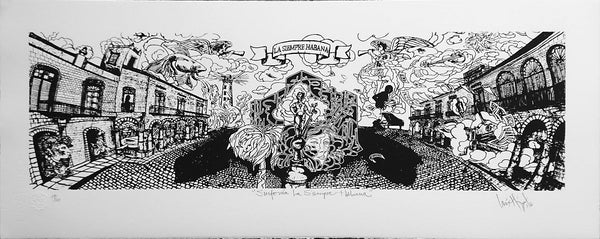 Luis Miguel VALDÉS,  "Sinfonía La Siempre Habana", Silkscreen (VAL393)