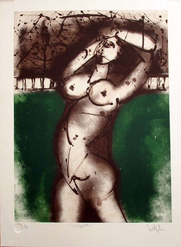 Luis Miguel VALDÉS, "Despertar", Etching (VAL181)