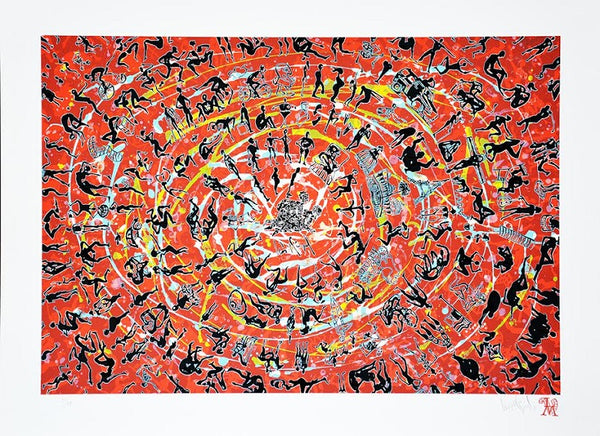 Luis Miguel VALDÉS, "La larga marcha de la humanidad 2", Silkscreen (VAL375)
